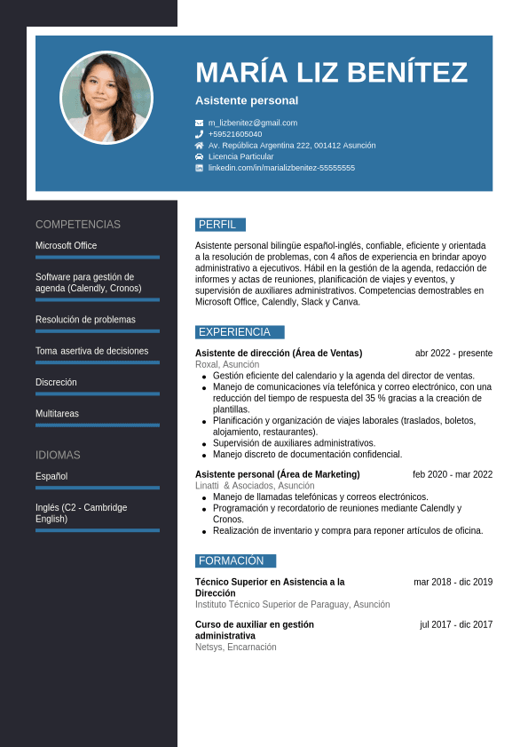 Ejemplos De Curriculum Vitae Jobseeker