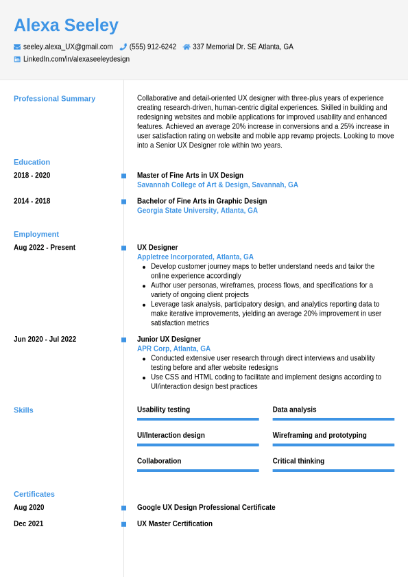 Resume Examples Jobseeker