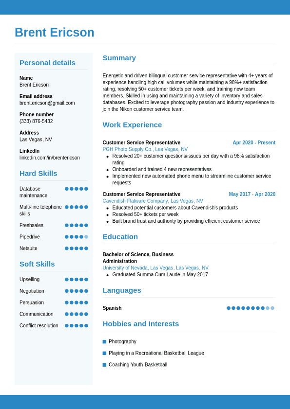 Resume Examples 