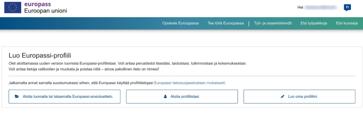 Näin luot Europass-CV:n