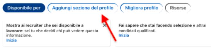 Compilare il profilo LinkedIn come un CV