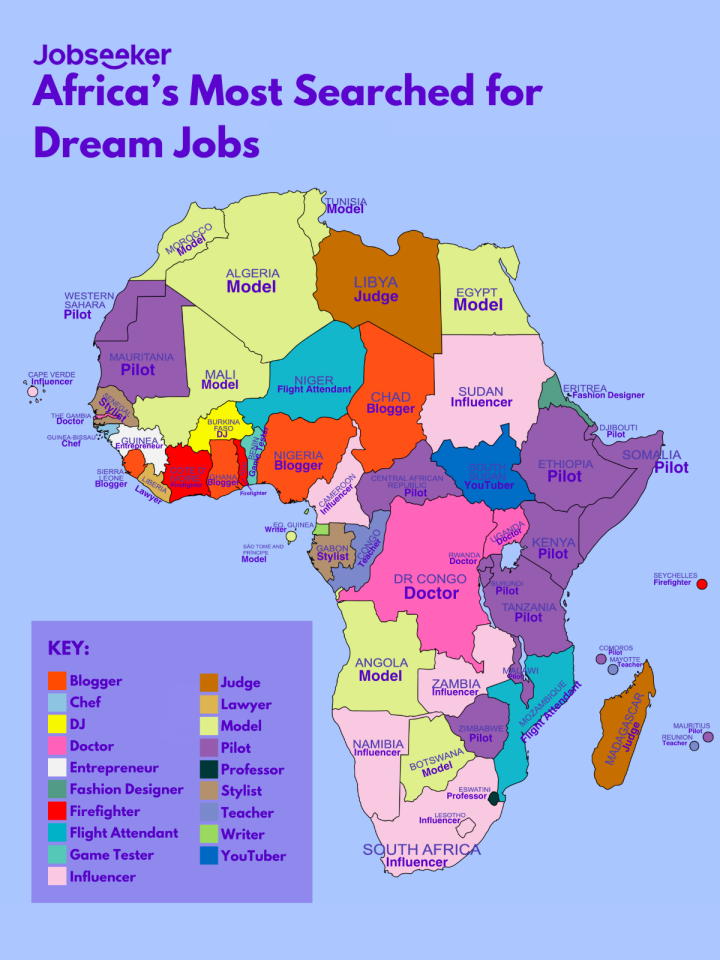 Empregos dos sonhos ao redor do mundo - Africa