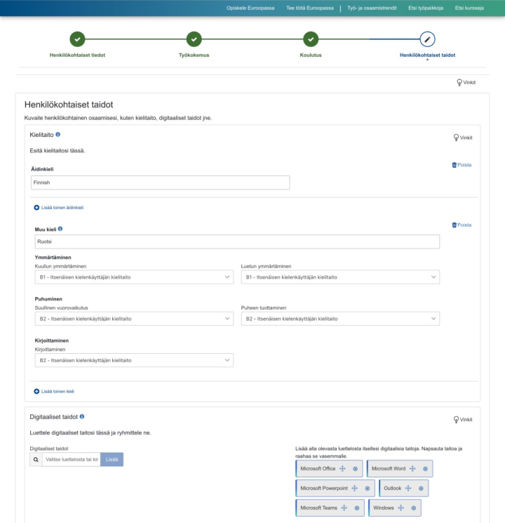 Europass CV