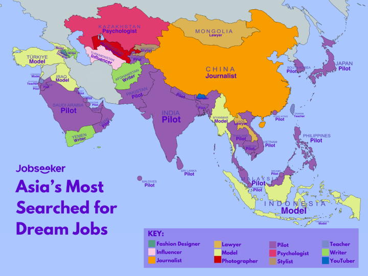 Empregos dos sonhos ao redor do mundo - Asia